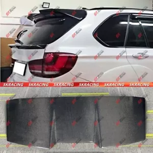 Real Carbon Fiber Rear Trunk Lid Top Wing Spoiler For BMW X5M M Sport 2014-2018 - Foto 1 di 27