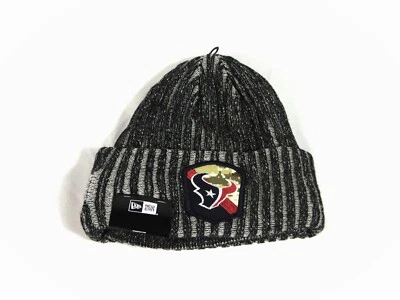 New Era 2023 NFL Houston Texans Salute To Service Black Beanie Sz OSFM NEW RARE - Image 1 of 4