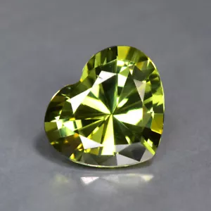 2,92Ct Meister Herzschliff _ olivgrüne Farbe unbeheizt Mosambik Turmalin - Bild 1 von 2