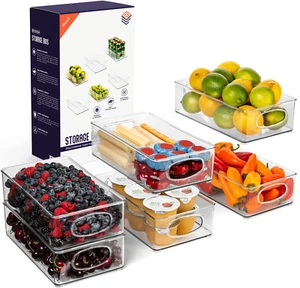 Clearspace Plastic Pantry Organization and Storage Bins – Perfect for Kitchen/Fr - Picture 1 of 12