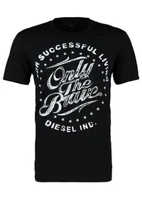 Camiseta Top Talla S Negra Cuello Redondo ONLY THE BRAVE Logotipo Talla S Nueva con Etiquetas - Imagen 1 de 4