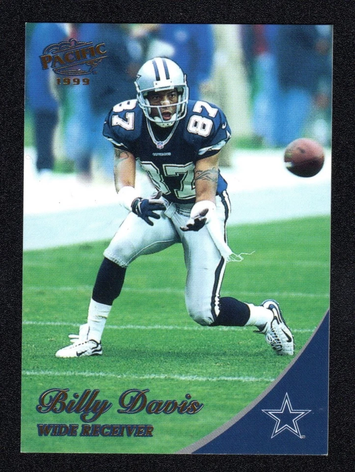Billy Davis #111 Cowboys 1999 Pacific Gold #041/199 EX-MT Rare! - Image 1 of 2