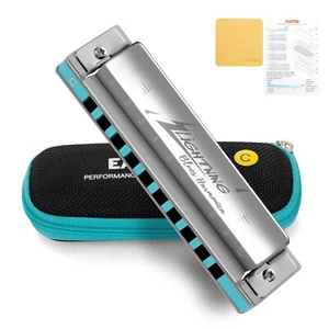 EASTTOP Harmonica Advanced Diatonic Harmonica 10Holes Blues Harp Mouth Organ New - Picture 1 of 18