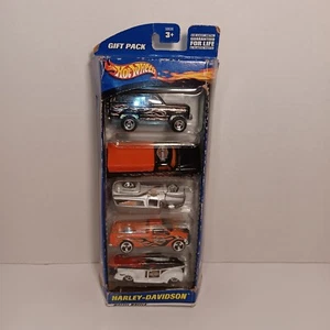 2000 Hot Wheels Harley Davidson 5 Car Gift Pack Set Great Set - Picture 1 of 7