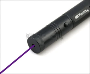 1mw Purple Laser Pointer Pen 405nm Adjustable Focus Visible Beam Light - Picture 1 of 12