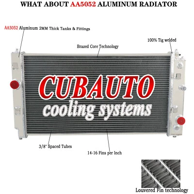 RADIADOR 2 FILAS AJUSTE 97-05 CHEVY MALIBU/PONTIAC GRAND AM/OLDS ALERO CUTLASS L4 V6 Foto 1 de 4