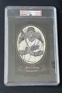 2019 Topps Allen & Ginter Fransisco Lindor Box Topper Auto PSA/DNA - Picture 1 of 1