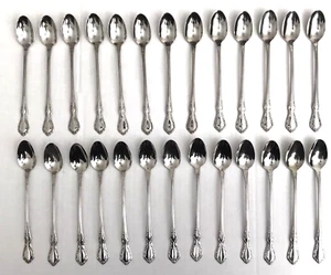 Lot of 26 Distinction Deluxe ONEIDA MANSION HALL Iced Tea Spoons EUC 7 5/8" LONG - Picture 1 of 9