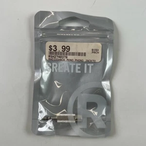 RadioShack 2740378 Mono Phono Jack to 1/8" Stereo Plug Adapter NEW - Picture 1 of 2