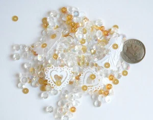 Just Married ~ Sparkletz / Sequins, Beads & Confetti / Shaker Cards & Crafts - Picture 1 of 3