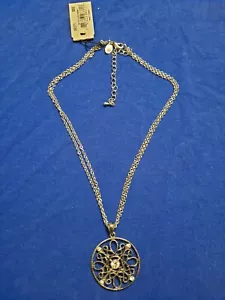 Cookie Lee Fashion Silver-tone Magnifying Pendant Necklace - Picture 1 of 4