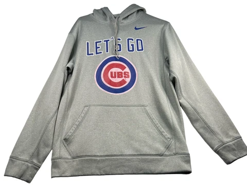 Nike Sweater Mens size Small Gray Chicago Cubs Therma Fit Long Sleeve Cover