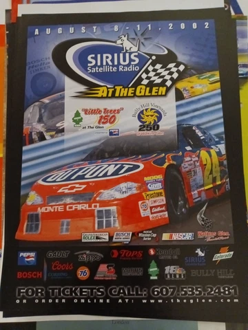 2002 Nascar At The Glen Official Poster Cover
