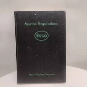 VTG RARE Esso Shipping Co Marine Regulations HC Manual Book 1950 Edition - Picture 1 of 7