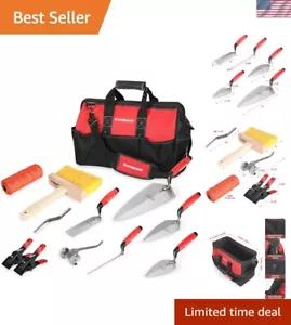 12PC Masonry Hand Tool Set Organized in Tool Bag - Philadelphia/Pointing/Marg... - Picture 1 of 8