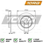 Brake Disc Rear Torq Fits Ford Focus C-Max Volvo V50 S40 C30 C70 + Other Models