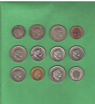 Швейцария - лот монет - мир/иностранный/Европа - (1919 - 1991) - Изображение 1 из 2