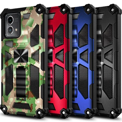 For Motorola Moto G Stylus 5G 2023 Case Kickstand Phone Cover w/ Tempered Glass - Image 1 of 4