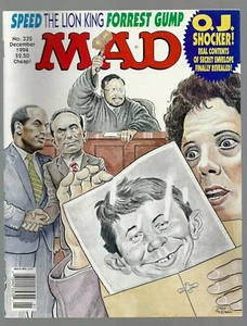 MAD MAGAZINE DEC. 1994 #332 Speed, The Lion King, Forest Gump, Ex++ - Picture 1 of 1