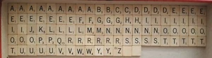 98 Wooden Genuine Scrabble Letters Tiles Vintage 1948 Wood Crafts Jewelry Art - Picture 1 of 2