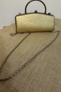 Borsa a tracolla/pochette Shasha in tessuto oro - Foto 1 di 8