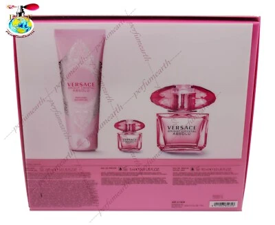 Versace Bright Crystal Absolu Juego de 3 piezas con spray Edp de 3,0 oz./90 ml para mujer Nuevo Foto 1 de 2