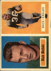 1957 Topps Football Card #13 Dick Bielski - EX