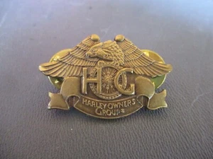 Vtg 1983 HOG, Harley Owners Group, Harley Davidson INC Jacket Pin - Picture 1 of 5