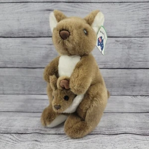 Canguro con joey en bolsa peluche animal juguetes australianos 10" de Windmill - Imagen 1 de 6