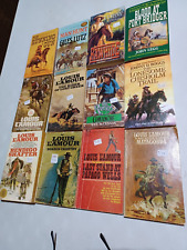 WESTERNS - LOUIS L'AMOUR, GILES LUTZ & MORE - LOT OF 12