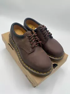 Doc Martens Men's Crazy Horse 8053 Oxford Shoe US 5 Dark Brown Women's US 6 - Picture 1 of 14