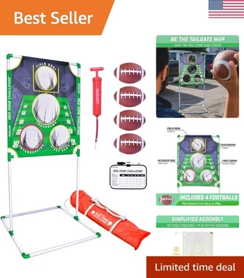 Ultimate Football Toss con 4 Pelotas Inflables y Marcador - Juego Diversión Familiar Foto 1 de 4