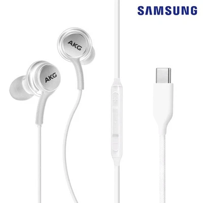 AKG SAMSUNG Original USB-C Earphones EO-IG955 WHITE Galaxy S10S20 S23 S24 Zflip - Image 1 of 4