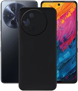 For TCL 60R 5G Case, ARMOUR Silicone Shockproof Gel Phone Cover - Matte Black - Picture 1 of 12