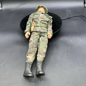 1992 Hasbro Vintage G.I. Joe 12" Action Figure Brown Hair Scar on Face Army - Picture 1 of 6