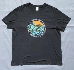 THE NORTH FACE Graphic T-Shirt Mens Size XL Black Cotton - Picture 1 of 12