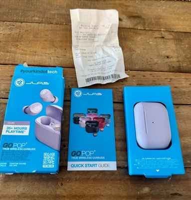 Jlab GO Air Pop In-Ear True Wireless Earbuds Lilac IEUEBGAIRPOPRLLC124 - Image 1 of 3