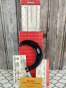 Vintage STARRETT No. 436 2”-3" Outside Micrometer Made In USA (USED). - Picture 1 of 9