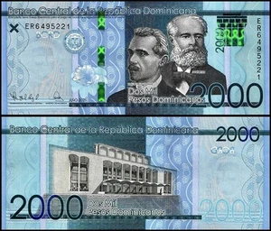 Dominican Republic 2000 Pesos Dominicanos, 2021, P-194e, UNC - Picture 1 of 1