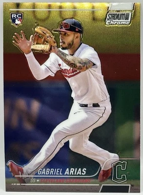 2022 Topps Stadium Club Chrome - Updates Gabriel Arias #339 (RC) CLE - Image 1 of 2