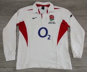 England Rugby Union World Cup Winners 2003 Home Shirt - Nike Large L Jersey Top - Picture 1 of 12