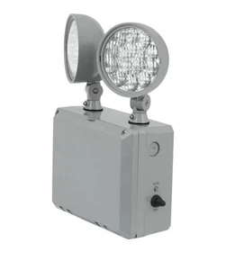 Progress Lighting PE2WL-82 Double Head Adjustable LED Emergency - Grey - Picture 1 of 6
