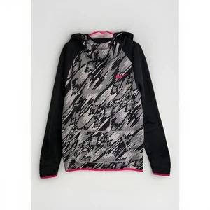NIKE Girls Youth Nike Dri-Fit Pink & Black Camouflage Hoodie w/ Pockets Size M - Picture 1 of 5