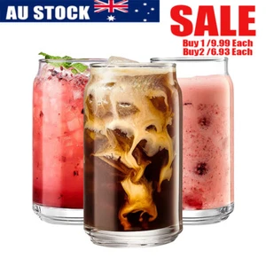 Glass Cup Double Milk Wine Beer Tea Water Cup Coffee Mug Gift 380ml/500ml - Picture 1 of 7