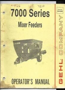 Gehl Serie 7000 Alimentatori Miscelatore Manuale Operatore 904299 - Foto 1 di 3