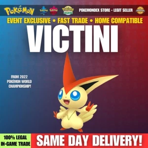 Pokemon Sword And Shield | ✨ VICTINI ✨ 2022 WORLD CHAMPIONSHIP EXCLUSIVE ✨ - Picture 1 of 7