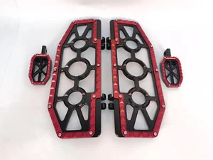 Driver Passenger Floorboards Foot Pegs For Harley Softail Touring Road King FLHR - Picture 1 of 8