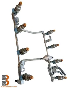 OEM Fuel Rail w/ Injectors for 95-98 Ford Lincoln Mercury 4.6L V8 F55E-9F792-DB - Picture 1 of 3