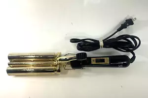Vidal Sassoon VS184 Gold Series 3-Barrel 5/8" Hair Waver Lockenstab Crimp Wave - Bild 1 von 7