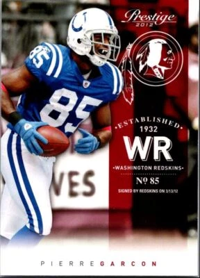 2012 Panini Prominence Eminence Signatures Trios Santana Moss/Pierre Garcon/Roy - Image 1 of 2